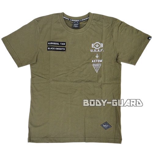 半袖Tシャツ RUSHSOUL カーキ XL