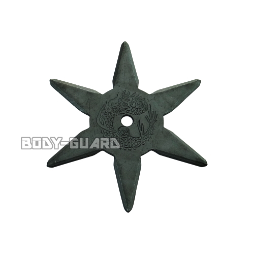 手裏剣・黒いぶし　M(9センチ)　6角