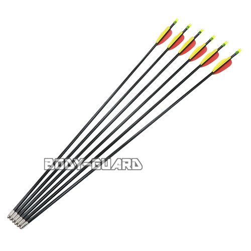 アーチェリー用　グラスファイバー矢　6本　28インチ